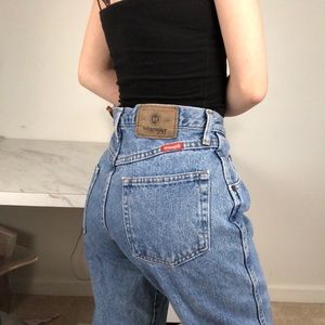 Vintage light wash mom jeans